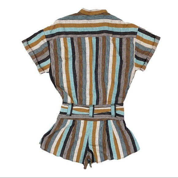 Free People Rugged Riptide Striped Romper XS NWOT - Picture 7 of 8